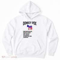 Donkey Pox Funny Symptoms Political Anti Biden Hoodie thumb 0