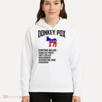 Donkey Pox Funny Symptoms Political Anti Biden Hoodie thumb 5