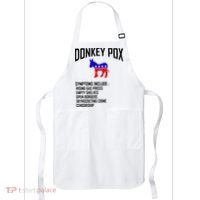 Donkey Pox Funny Symptoms Political Anti Biden Apron thumb 0