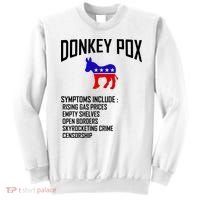 Donkey Pox Funny Symptoms Political Anti Biden Sweatshirt thumb 0