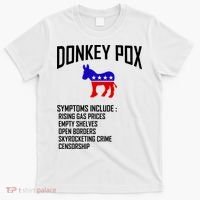 Donkey Pox Funny Symptoms Political Anti Biden T-Shirt thumb 0