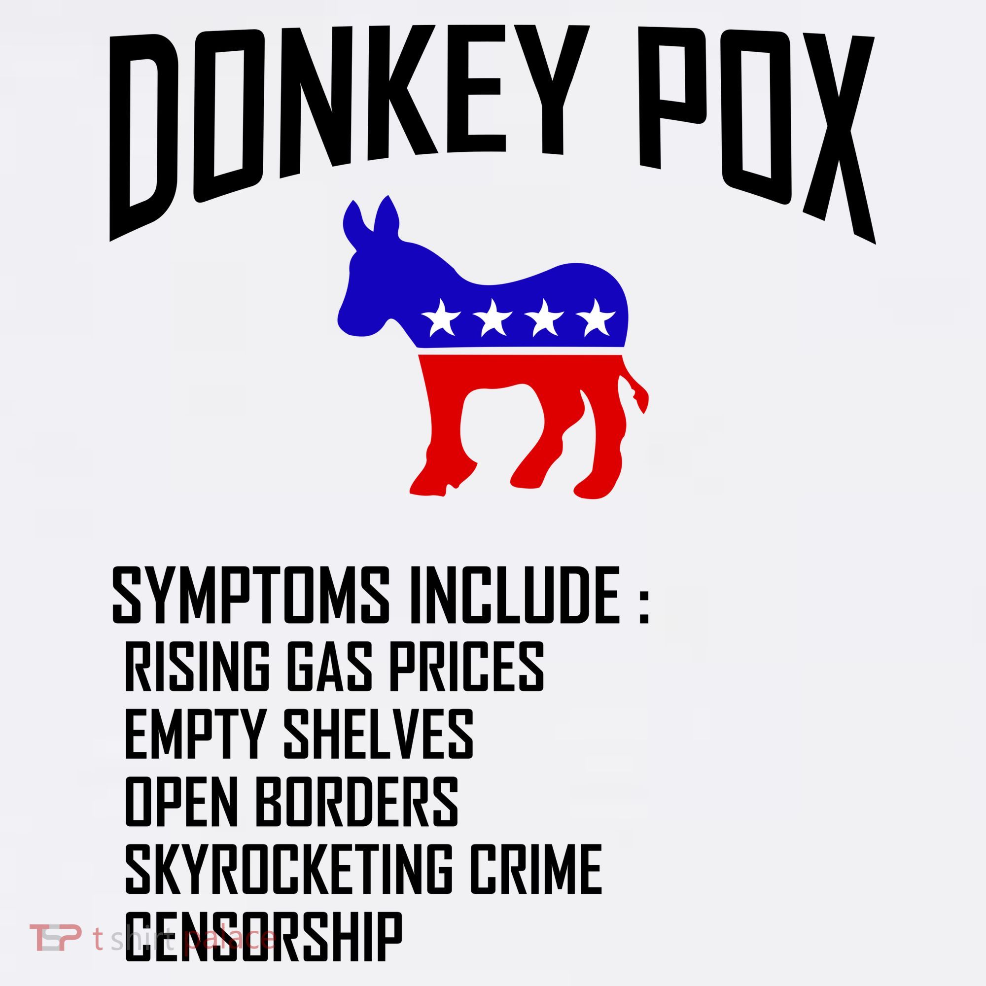 Donkey Pox Funny Symptoms Political Anti Biden Women's Hoodie