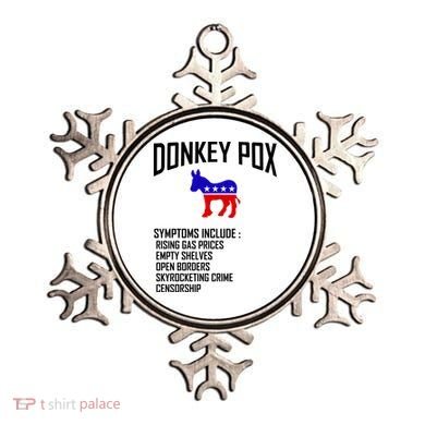 Donkey Pox Funny Symptoms Political Anti Biden Ornament