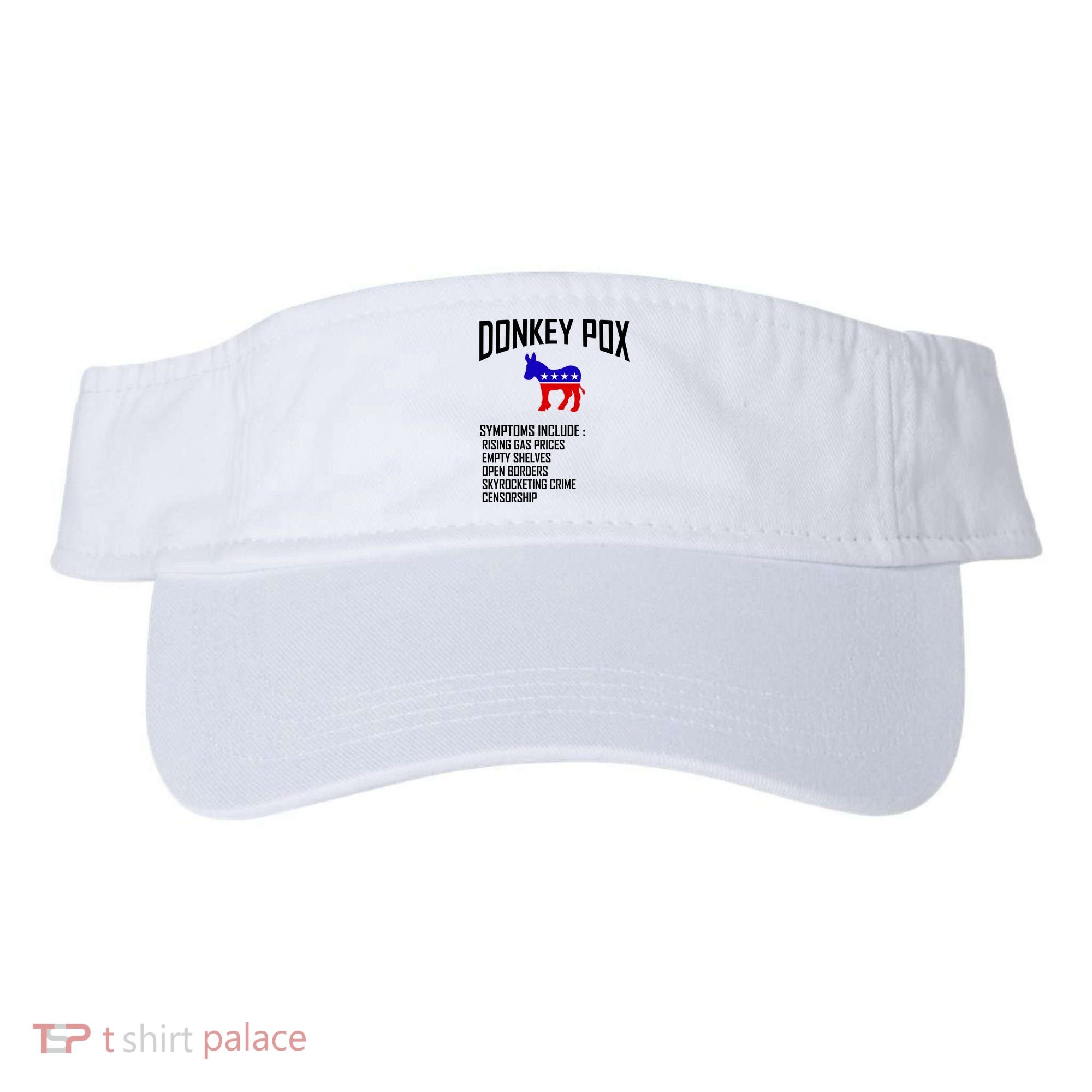 Donkey Pox Funny Symptoms Political Anti Biden Visor