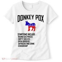 Donkey Pox Funny Symptoms Political Anti Biden Women's T-Shirt thumb 0