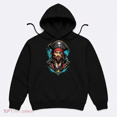 Detailed Pirate Face Hoodie