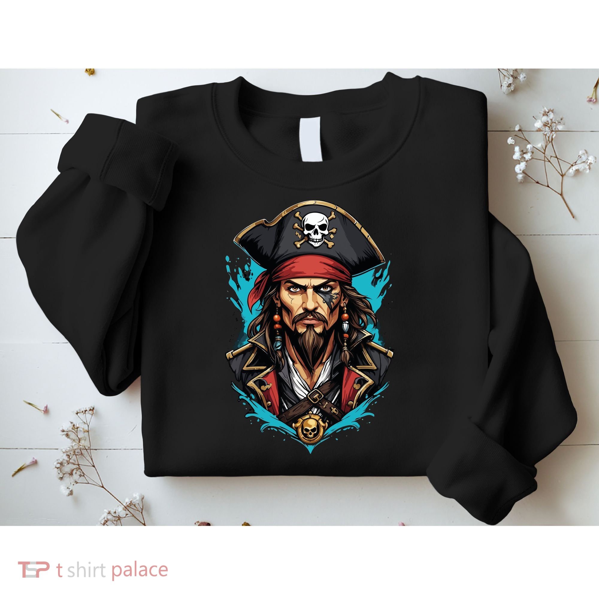 Detailed Pirate Face Sweatshirt