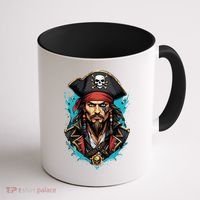 Detailed Pirate Face Coffee Mug thumb 1