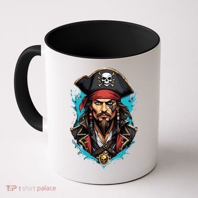 Detailed Pirate Face Coffee Mug