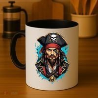 Detailed Pirate Face Coffee Mug thumb 4