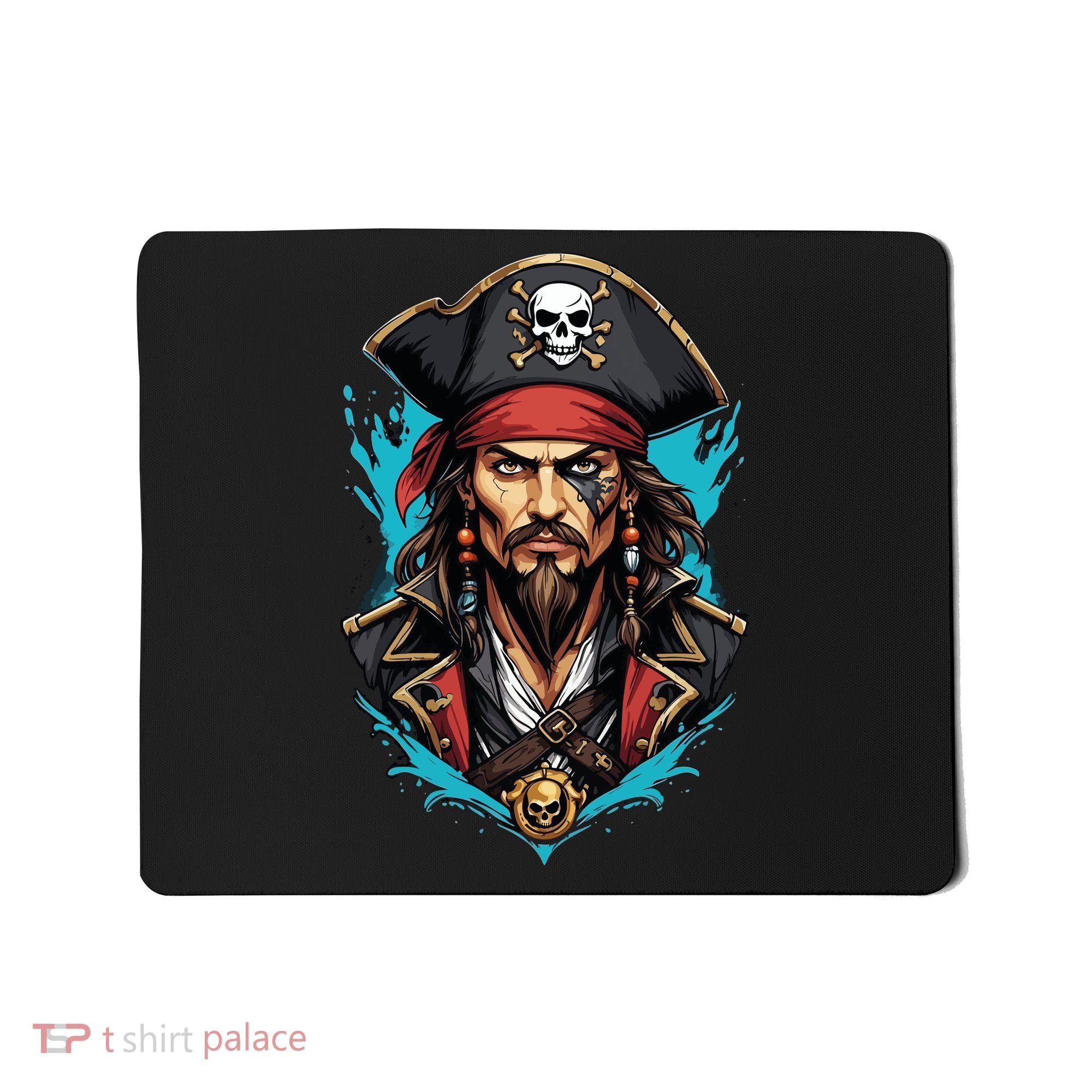 Detailed Pirate Face Mousepad