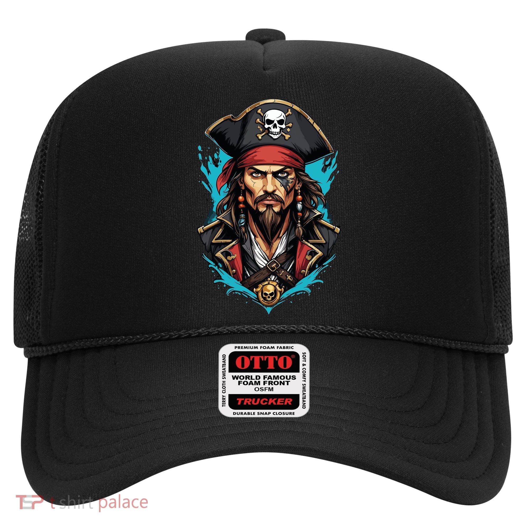 Detailed Pirate Face Hat