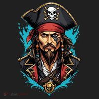 Detailed Pirate Face Hat thumb 2