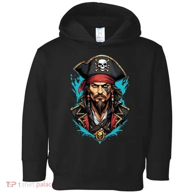 Detailed Pirate Face Toddler Hoodie