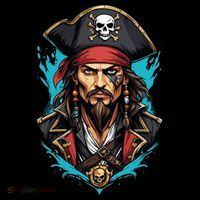 Detailed Pirate Face Tank Top thumb 6