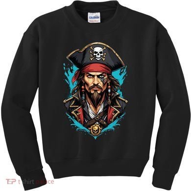 Detailed Pirate Face Kids Sweatshirt