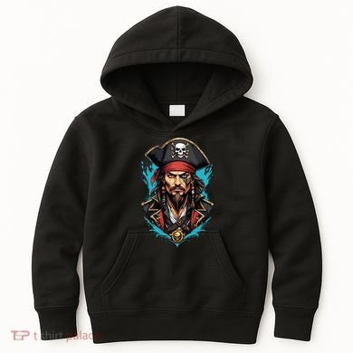 Detailed Pirate Face Kids Hoodie