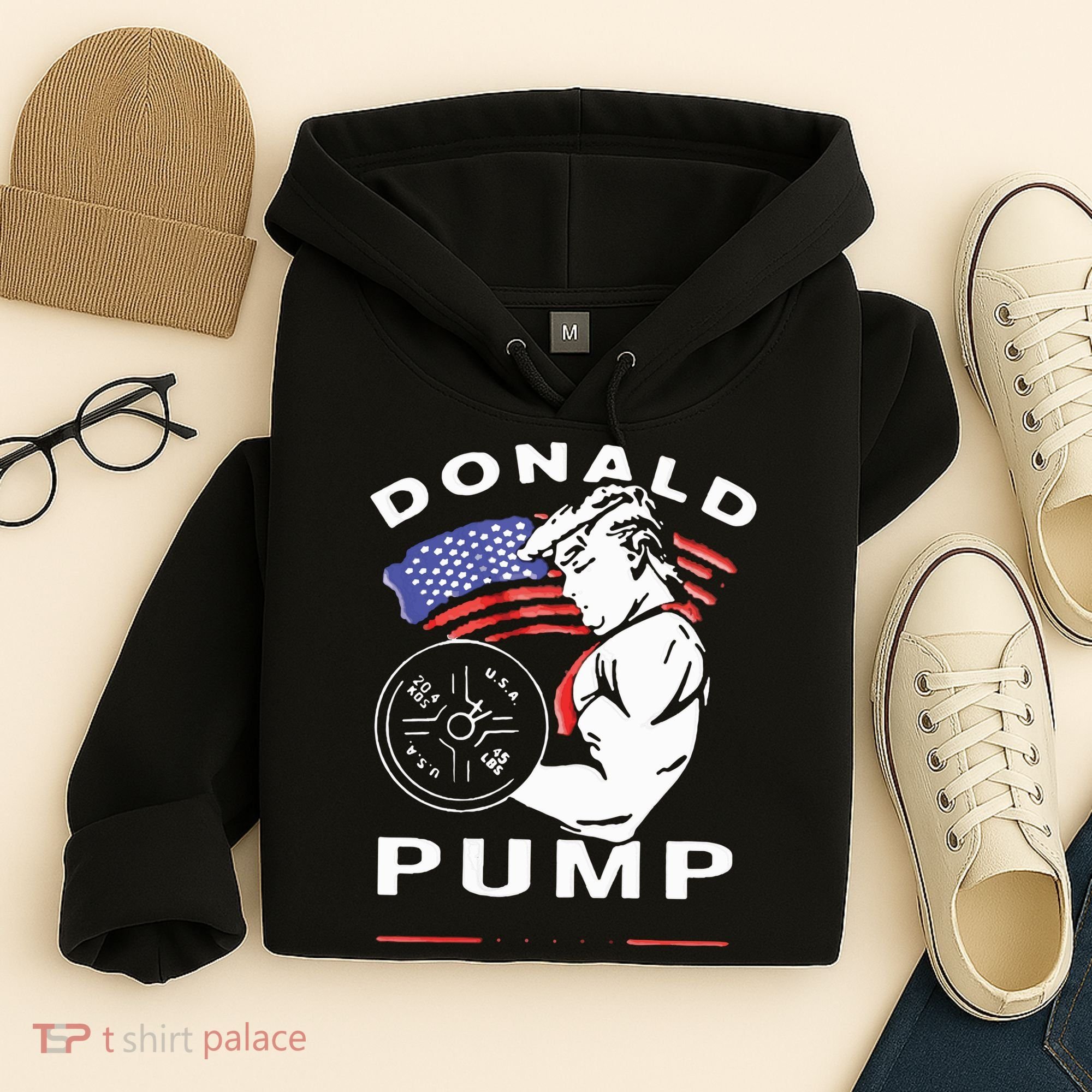 Donald Pump Gym Bodybuilder And Weightlifting Hoodie