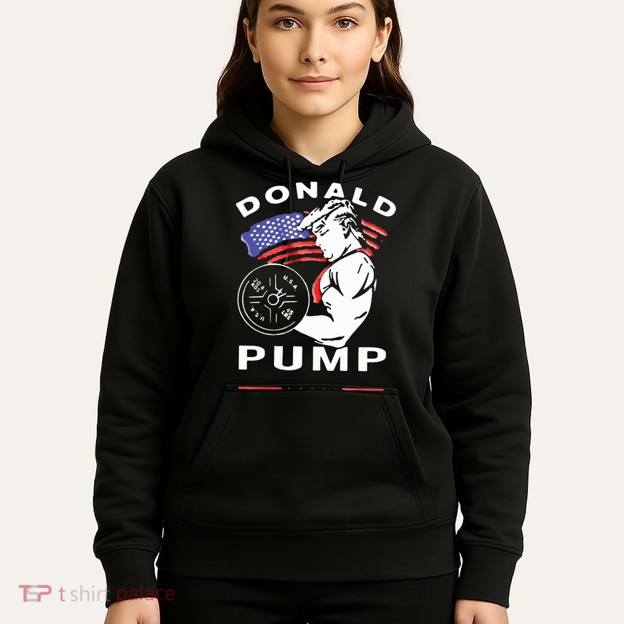 Donald Pump Gym Bodybuilder And Weightlifting Hoodie