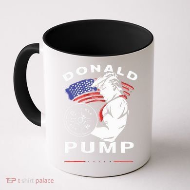 Donald Pump Gym Bodybuilder And Weightlifting Coffee Mug