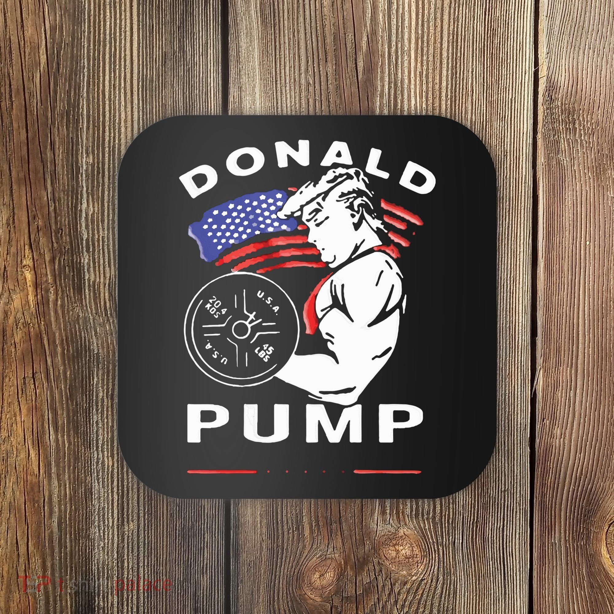 Donald Pump Gym Bodybuilder And Weightlifting Coaster