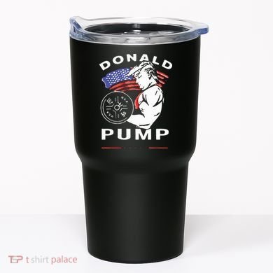 Donald Pump Gym Bodybuilder And Weightlifting Tumbler