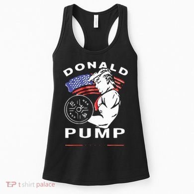Donald Pump Gym Bodybuilder And Weightlifting Women's Tank Top