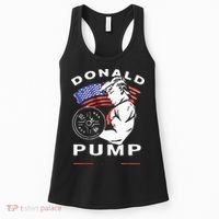Donald Pump Gym Bodybuilder And Weightlifting Women's Tank Top thumb 0