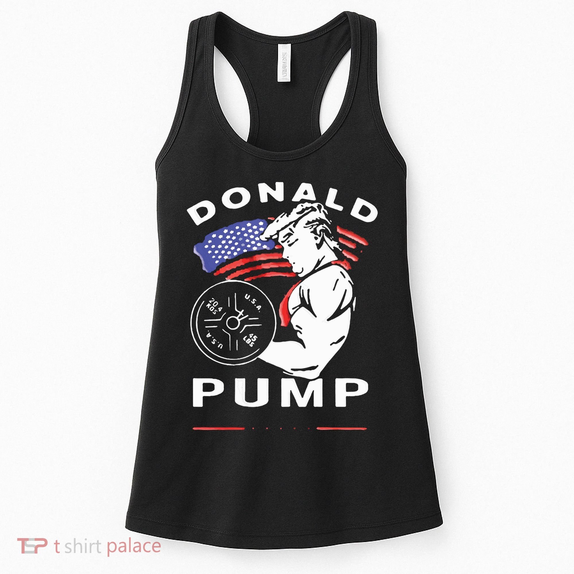 Donald Pump Gym Bodybuilder And Weightlifting Women's Tank Top
