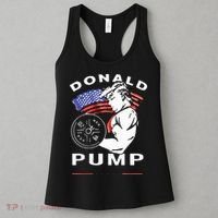 Donald Pump Gym Bodybuilder And Weightlifting Women's Tank Top thumb 3