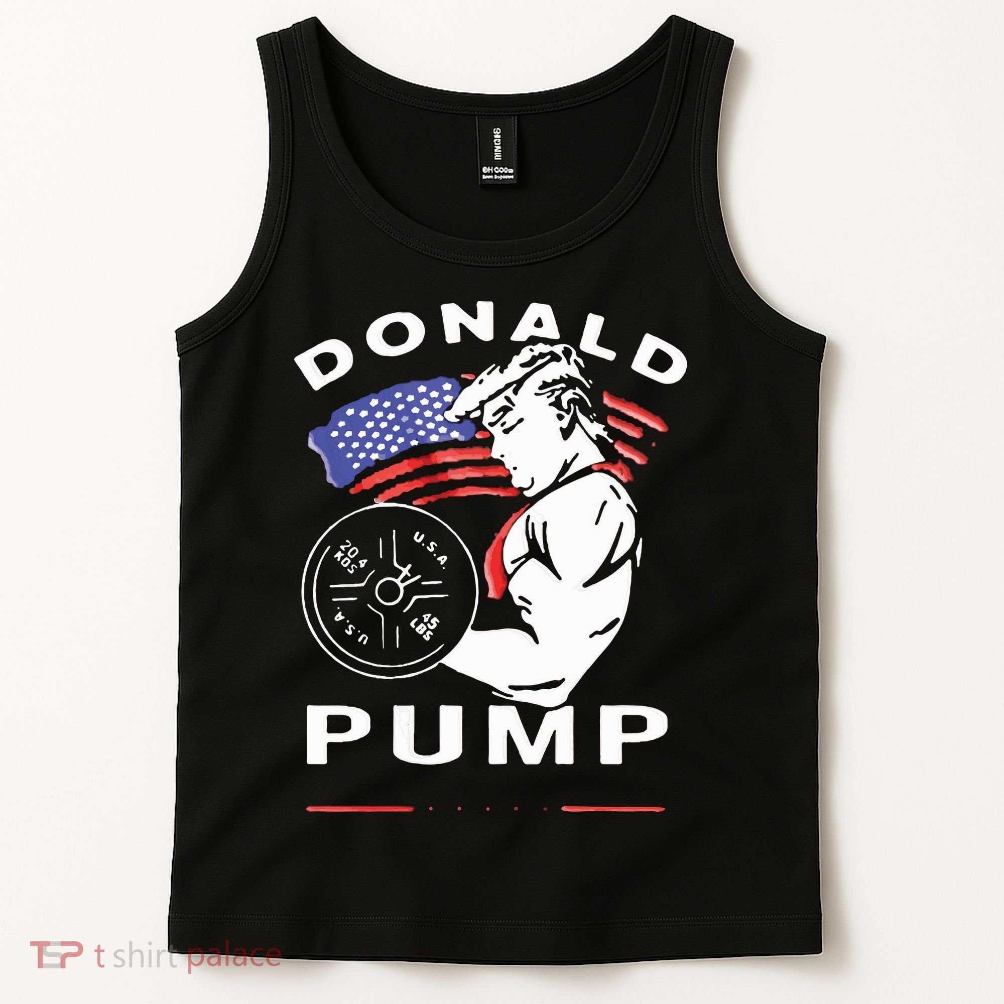 Donald Pump Gym Bodybuilder And Weightlifting Tank Top