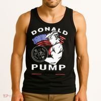 Donald Pump Gym Bodybuilder And Weightlifting Tank Top thumb 3