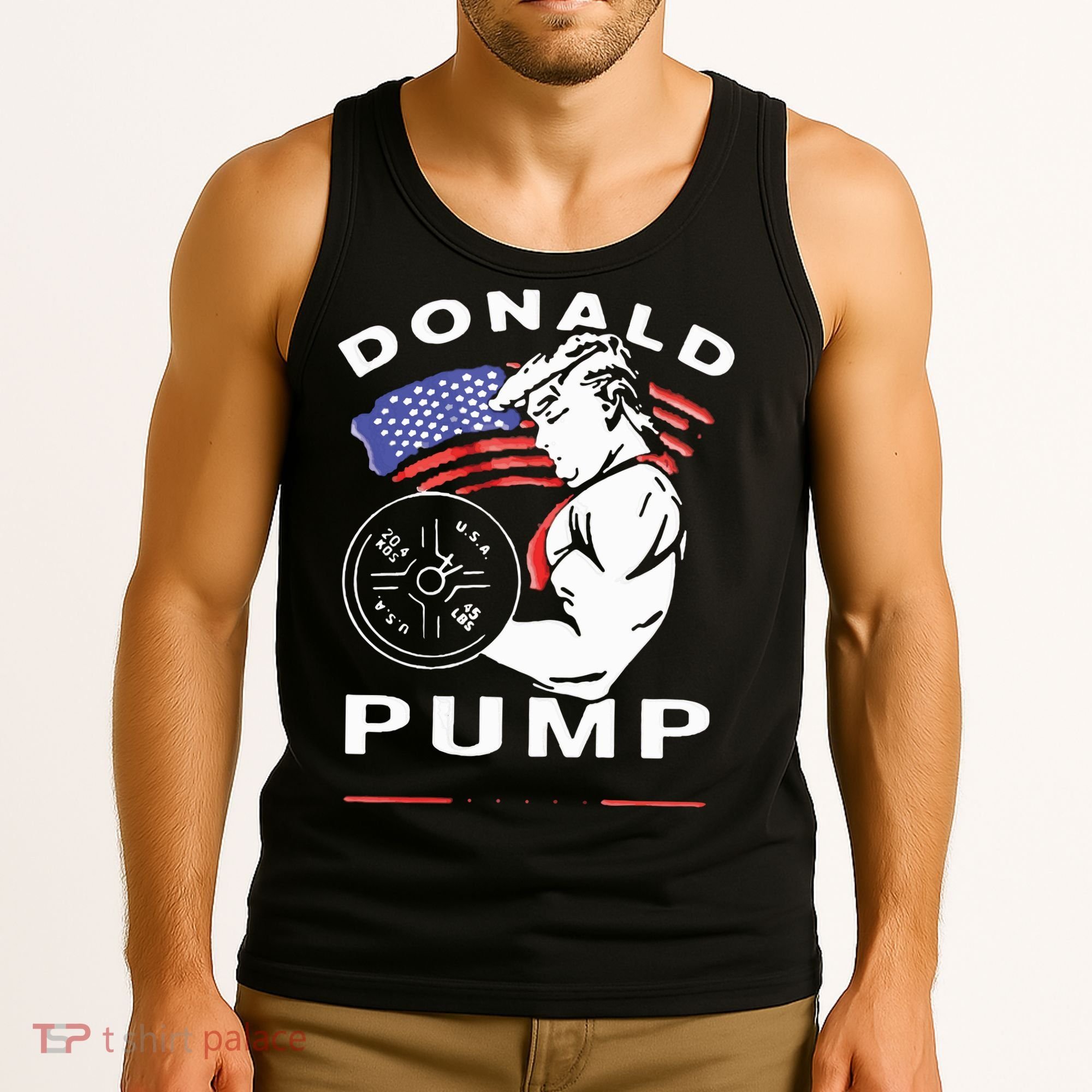 Donald Pump Gym Bodybuilder And Weightlifting Tank Top