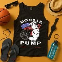 Donald Pump Gym Bodybuilder And Weightlifting Tank Top thumb 4