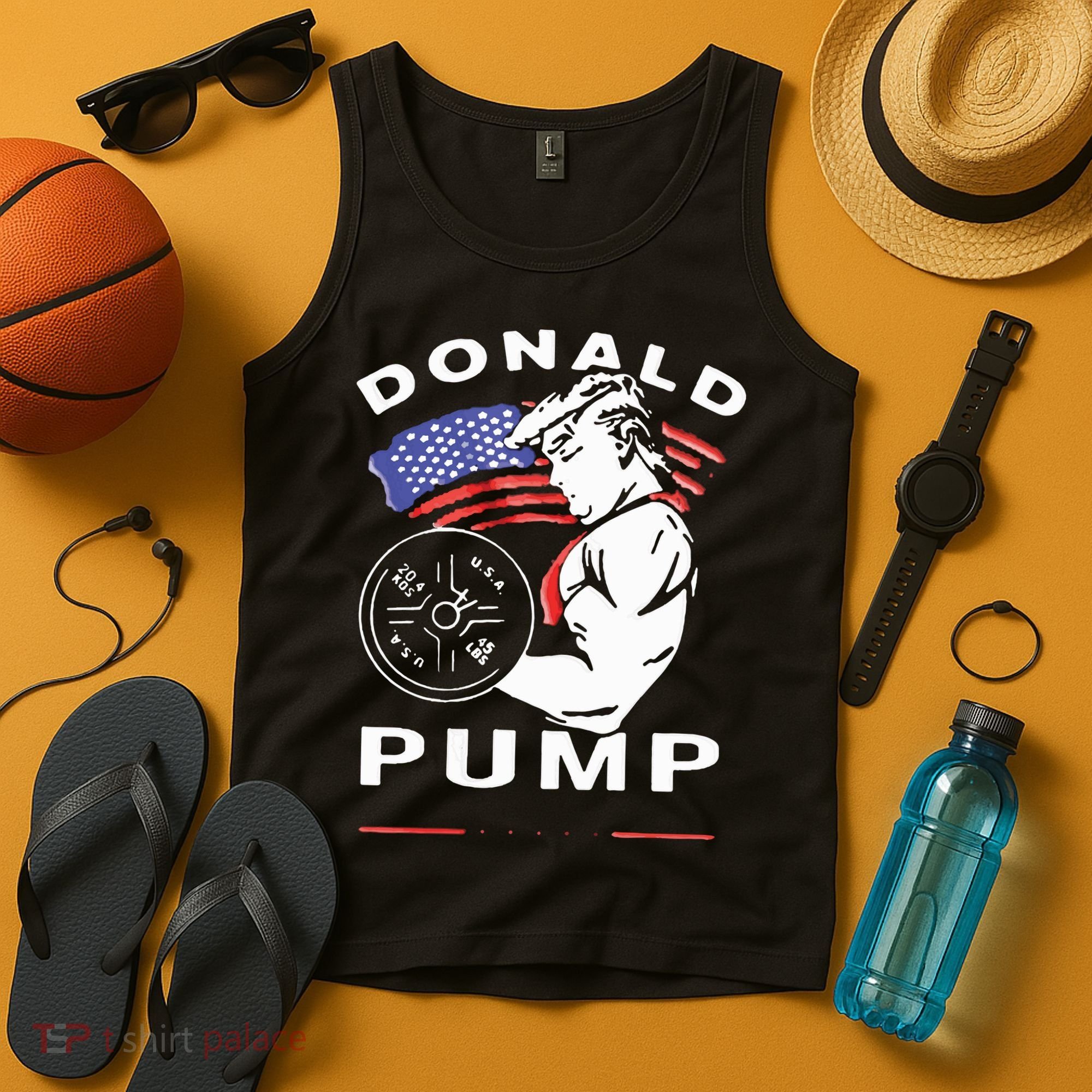Donald Pump Gym Bodybuilder And Weightlifting Tank Top