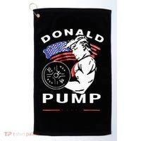 Donald Pump Gym Bodybuilder And Weightlifting Golf Towel thumb 0