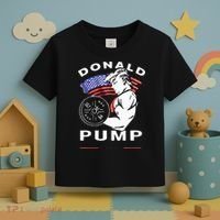Donald Pump Gym Bodybuilder And Weightlifting Toddler T-Shirt thumb 3