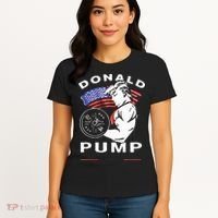 Donald Pump Gym Bodybuilder And Weightlifting Women's T-Shirt thumb 4