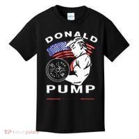 Donald Pump Gym Bodybuilder And Weightlifting Kids T-Shirt thumb 0