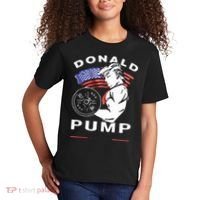 Donald Pump Gym Bodybuilder And Weightlifting Kids T-Shirt thumb 2