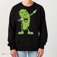 Dabbing Pickle Gift Cucumber Vegetarian Vegan Pickles Lover Gift Women's Sweatshirt thumb 0