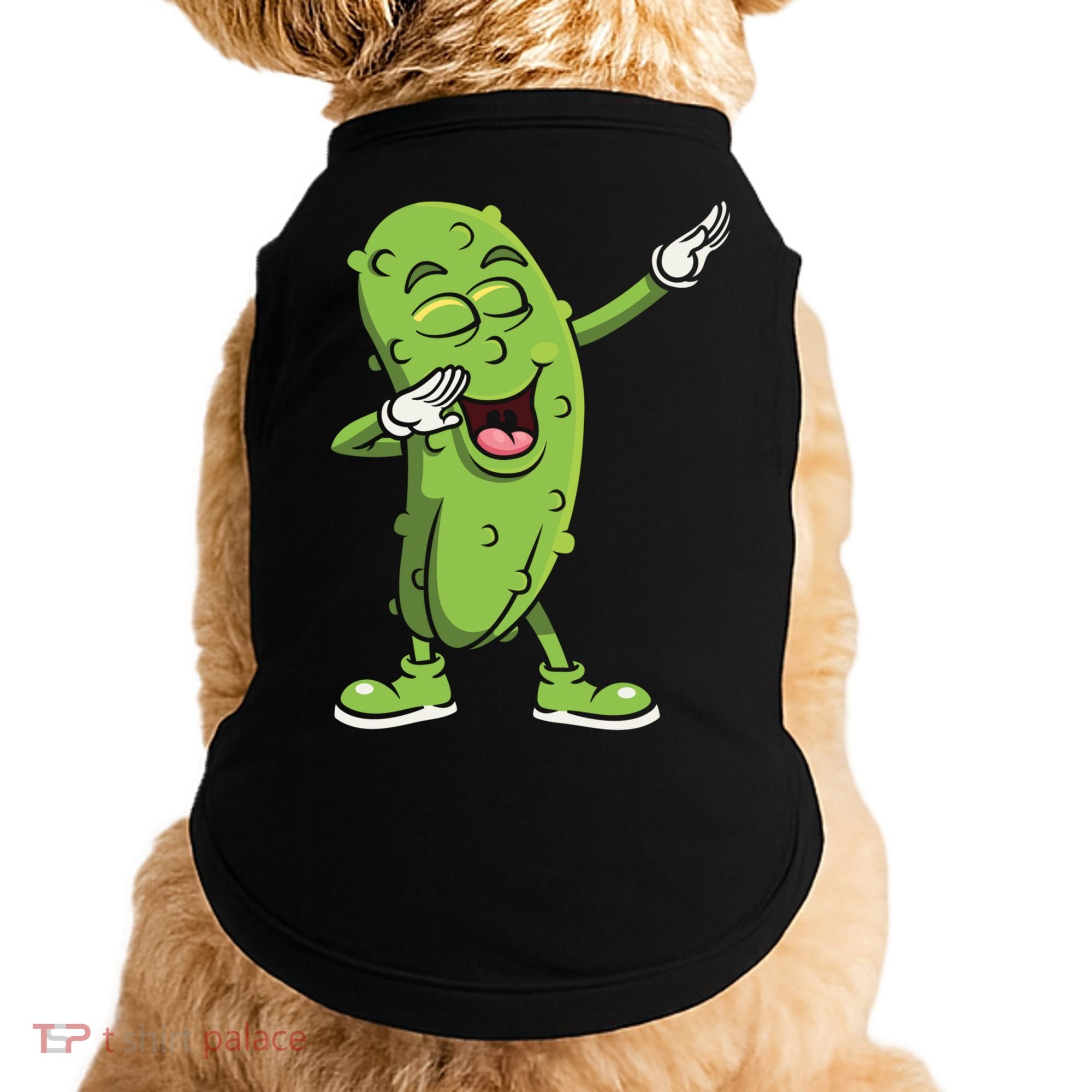 Dabbing Pickle Gift Cucumber Vegetarian Vegan Pickles Lover Gift Doggie Tank