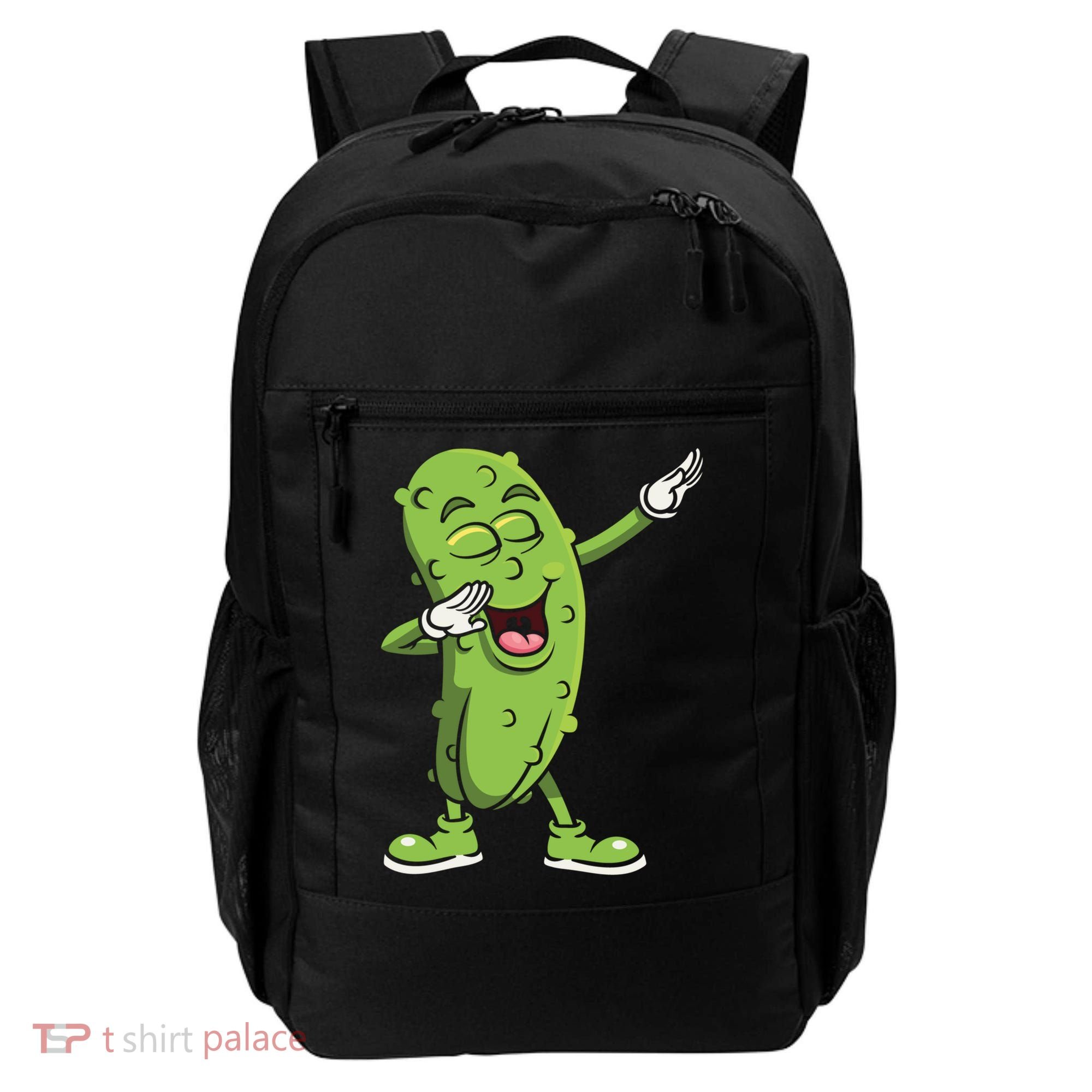 Dabbing Pickle Gift Cucumber Vegetarian Vegan Pickles Lover Gift Backpack