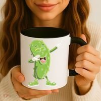 Dabbing Pickle Gift Cucumber Vegetarian Vegan Pickles Lover Gift Coffee Mug thumb 3