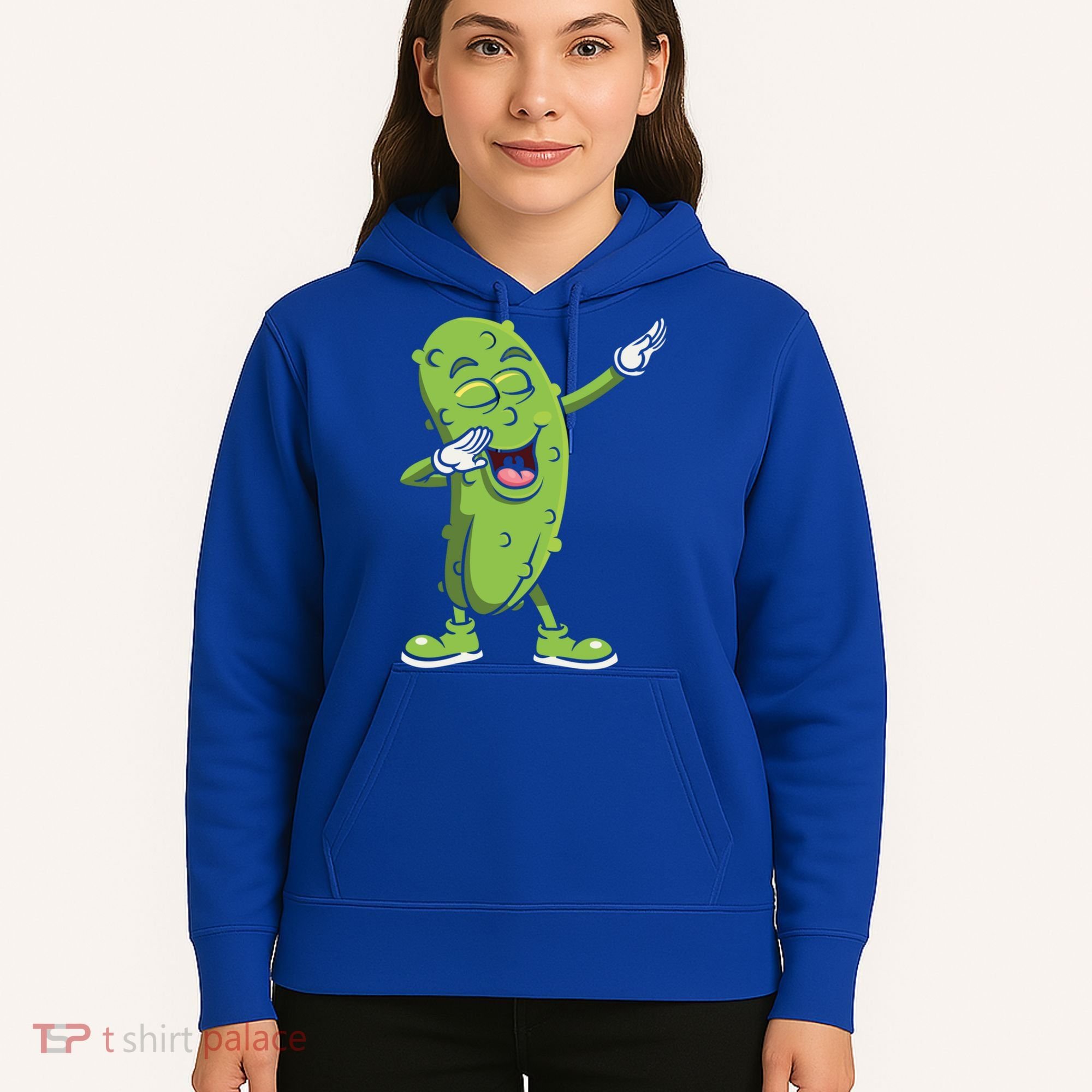 Dabbing Pickle Gift Cucumber Vegetarian Vegan Pickles Lover Gift Hoodie