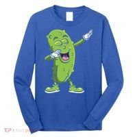 Dabbing Pickle Gift Cucumber Vegetarian Vegan Pickles Lover Gift Long Sleeve Shirt thumb 0