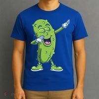 Dabbing Pickle Gift Cucumber Vegetarian Vegan Pickles Lover Gift T-Shirt thumb 3