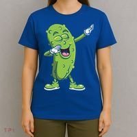 Dabbing Pickle Gift Cucumber Vegetarian Vegan Pickles Lover Gift T-Shirt thumb 4