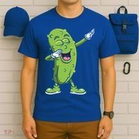 Dabbing Pickle Gift Cucumber Vegetarian Vegan Pickles Lover Gift T-Shirt thumb 6