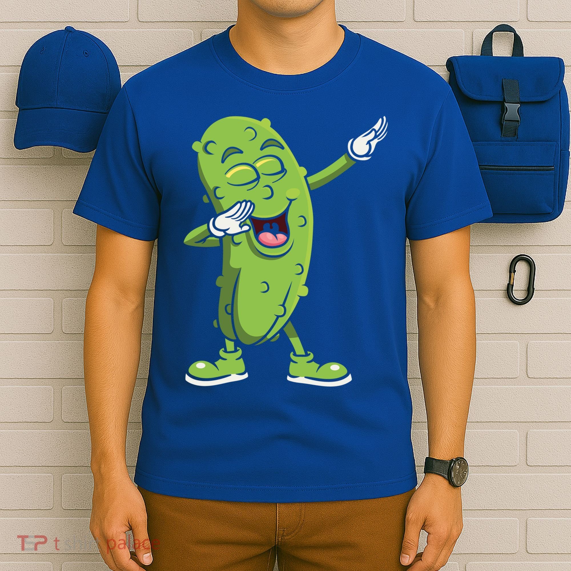 Dabbing Pickle Gift Cucumber Vegetarian Vegan Pickles Lover Gift T-Shirt